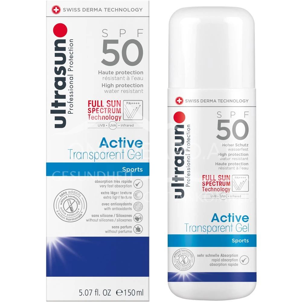 ULTRASUN Active Transparent Gel SPF50