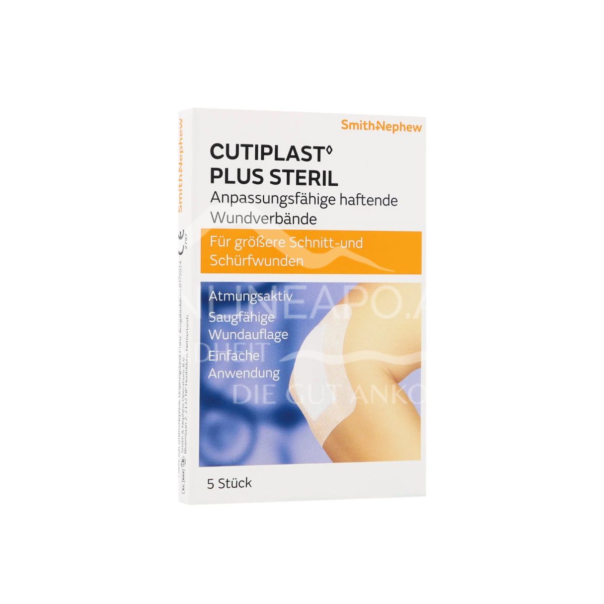 CUTIPLAST Plus Sterile Cushioning Wound Dressing, 7 x 5 cm Copy