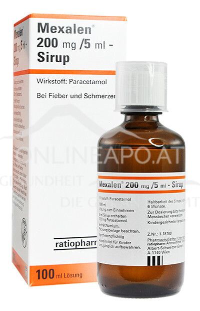 Mexalen® 200 mg/5 ml Sirup