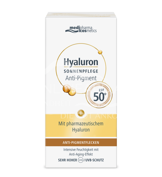 medipharma cosmetics Hyaluron Sonnenpflege Anti-Pigment LSF 50+