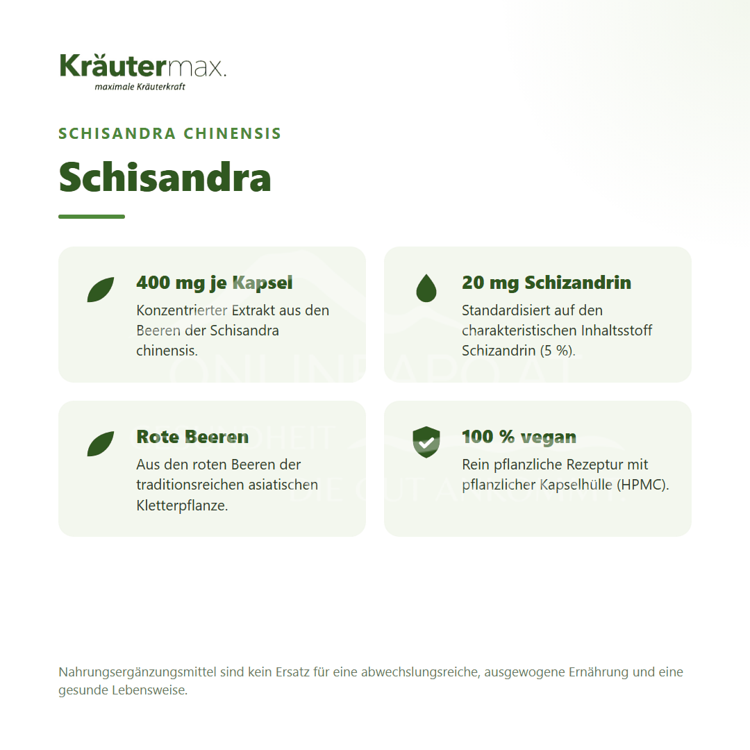 Kräutermax Schisandra Kapseln