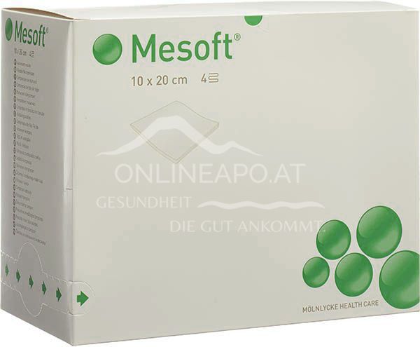 Mesoft® non-woven compresses sterile 10 x 20 cm, 60 x 2 pieces