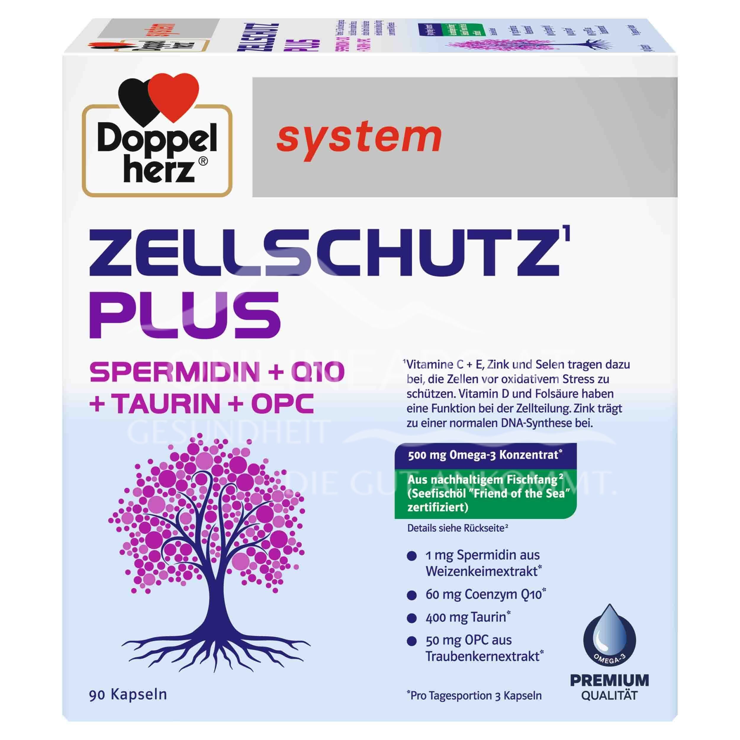 Doppelherz system ZELLSCHUTZ¹ PLUS SPERMIDIN + Q10 + TAURIN + OPC capsules