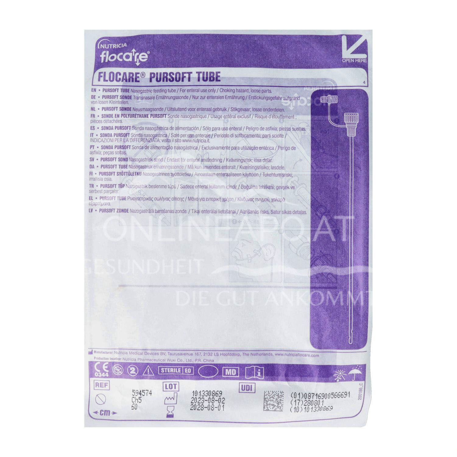 Flocare® PURSOFT Sonde CH 5-60 cm