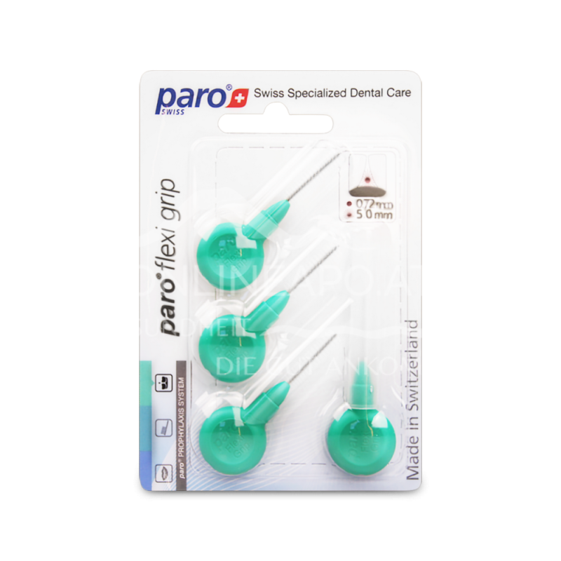 paro® flexi grip, medium, grün, zylindrisch, ø 5 mm Interdentalbürsten