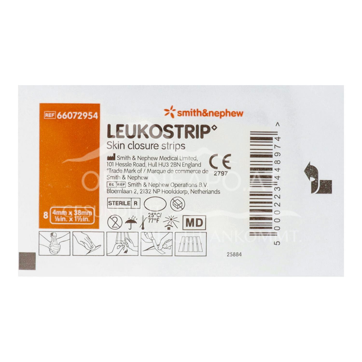 LEUKOSTRIP Wundnahtstreifen 4 x 38 mm