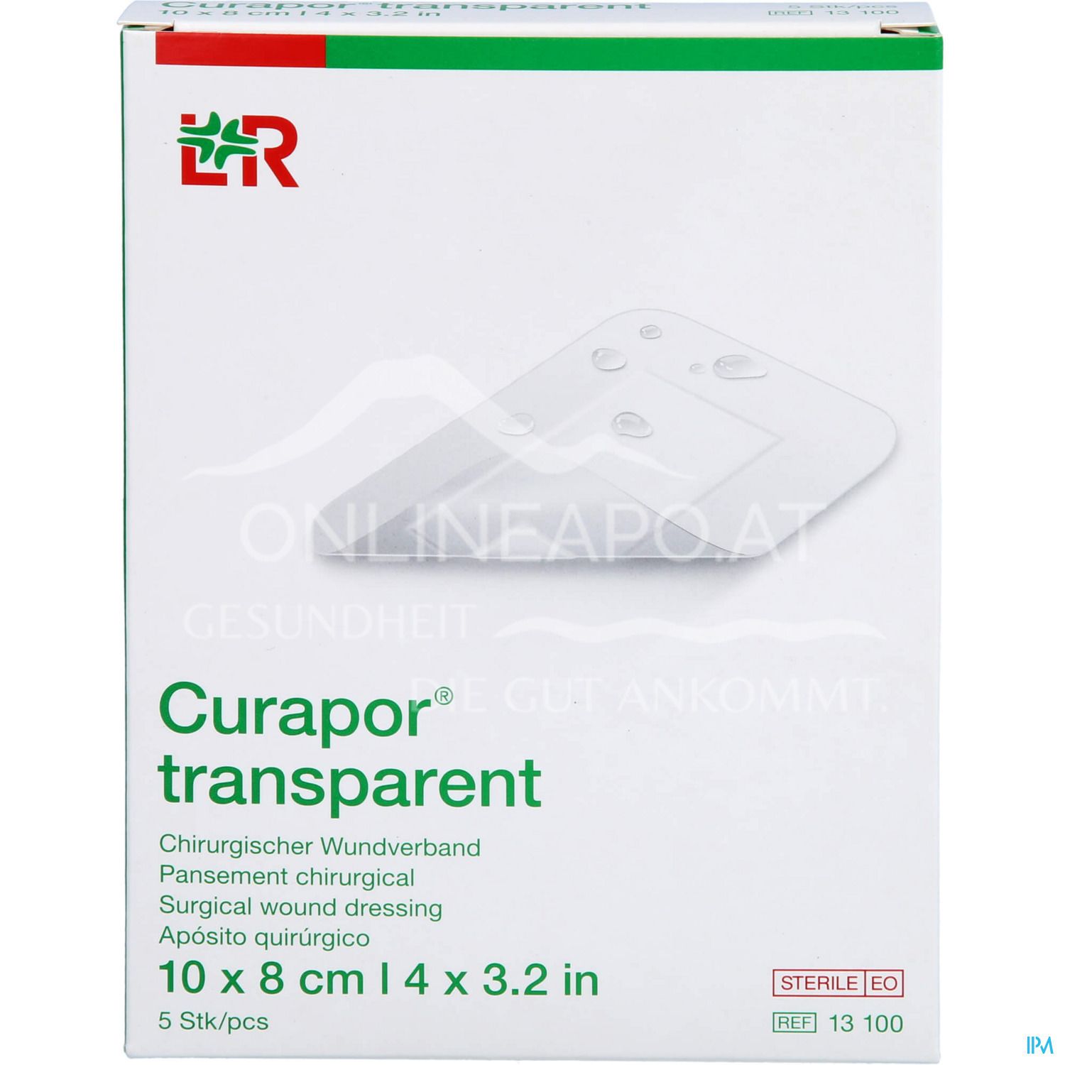Curapor® transparent Chirurgischer Wundverband, steril 10 x 8 cm