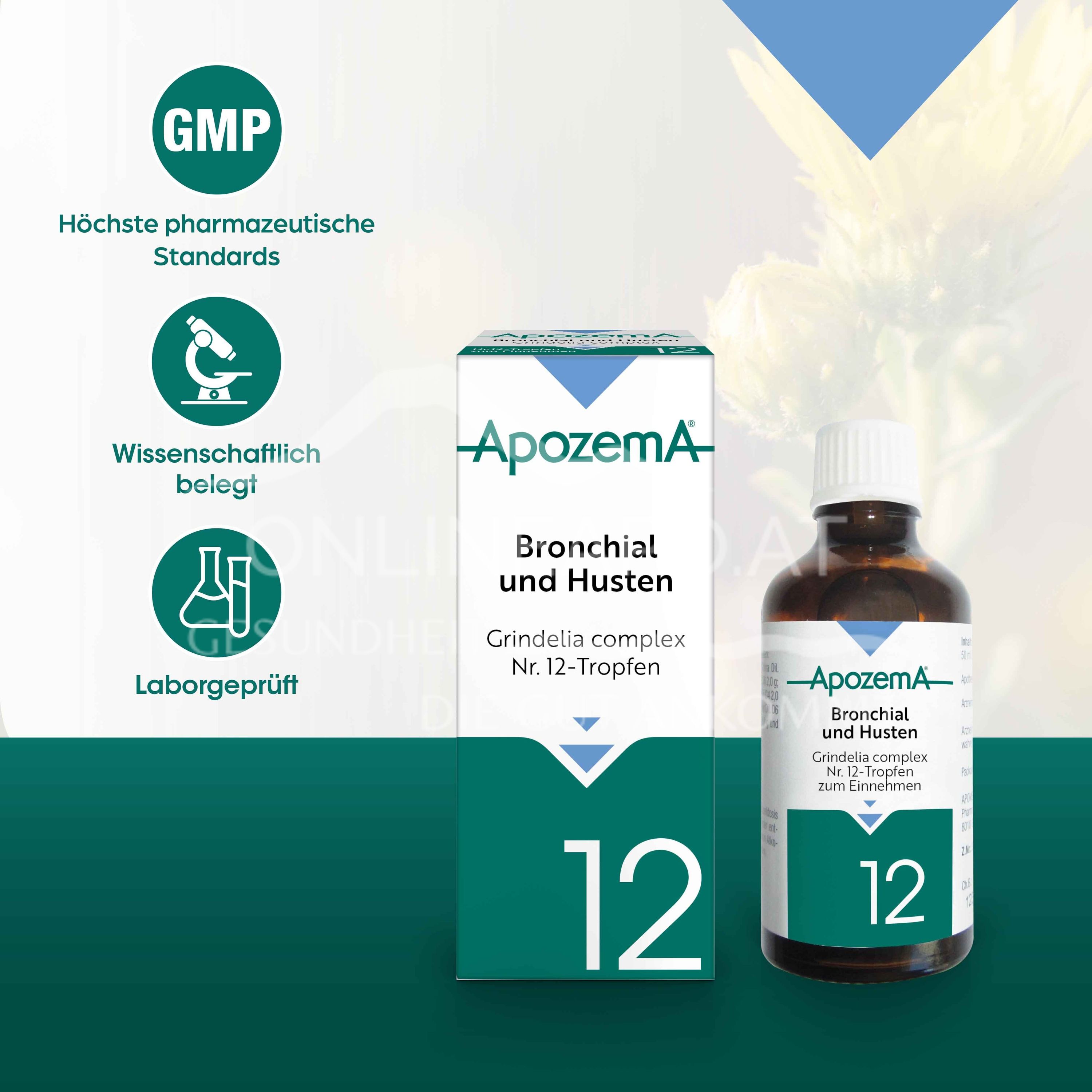 Apozema® Bronchial and Cough Grindelia complex No. 12 drops for oral use