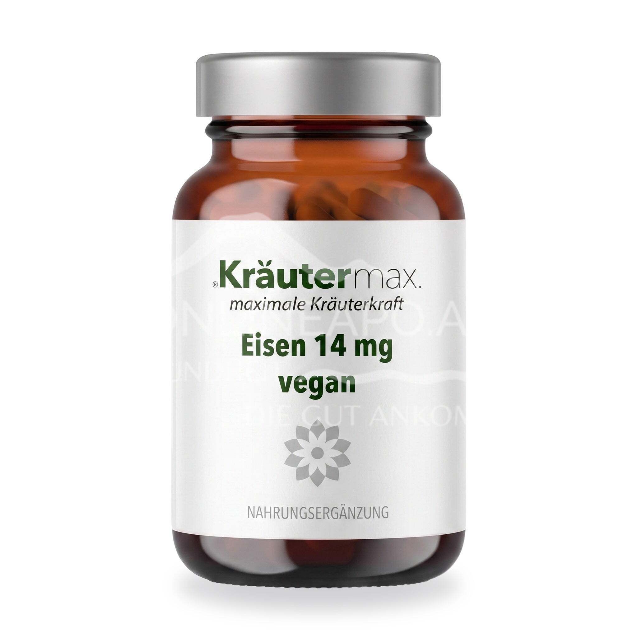 Kräutermax Eisen 14 mg vegan Kapseln