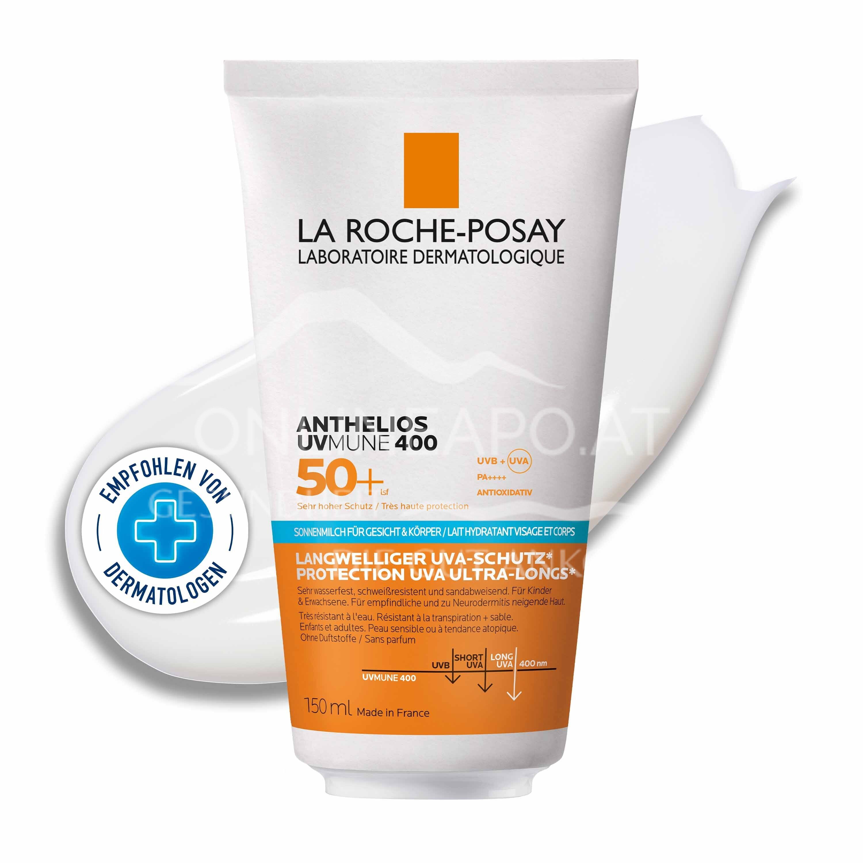 La Roche Posay Anthelios UV Mune 400 Hydratisierende Gesicht + Körper Milch LSF 50+