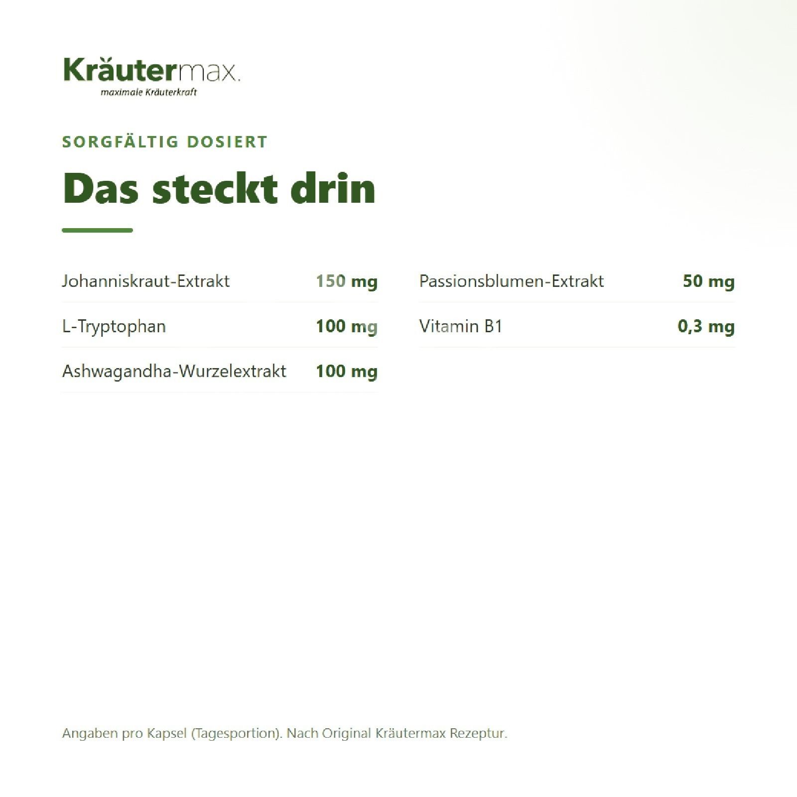 Kräutermax Johanniskraut Komplex+ Kapseln