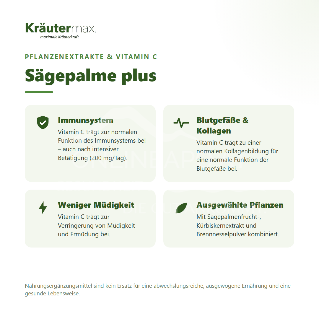Kräutermax Sägepalme plus Kapseln