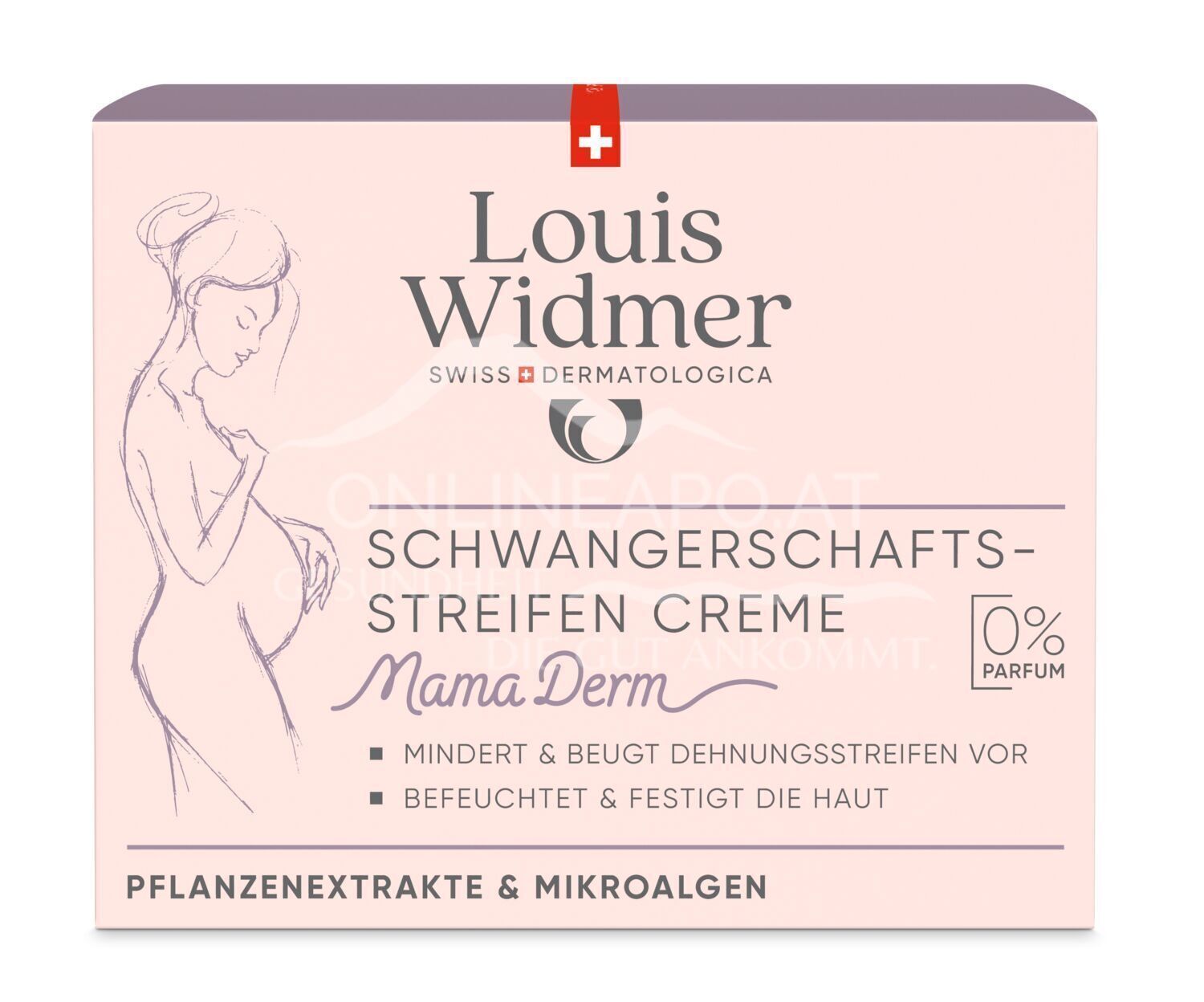 Louis Widmer bodycare MamaDerm Schwangerschaftsstreifen Creme - ohne Parfum