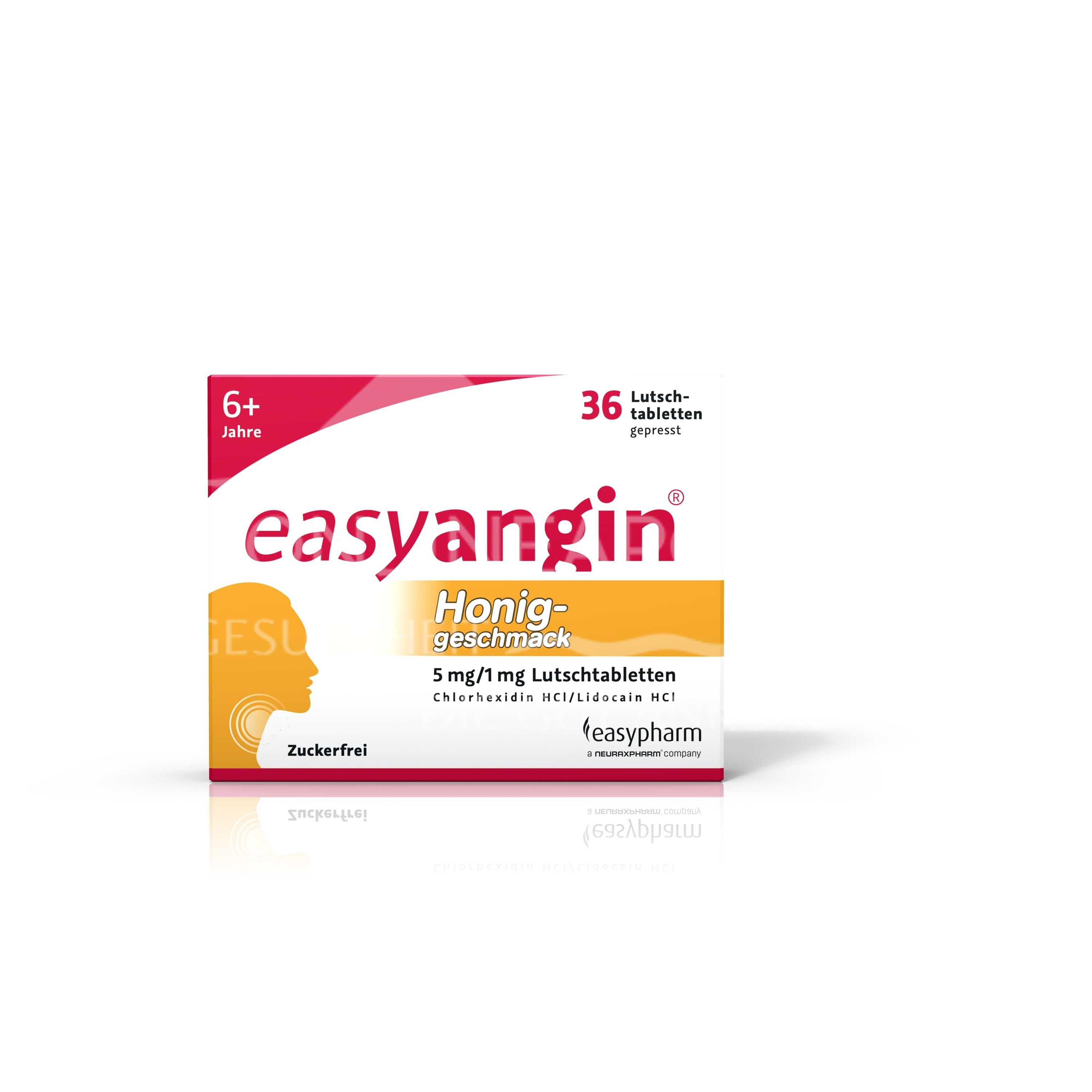 easyangin® Honiggeschmack 5 mg/1 mg Lutschtabletten
