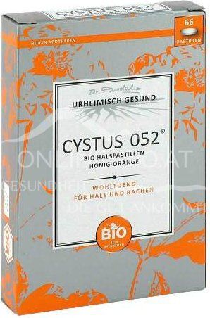 Dr. Pandalis Cystus 052 Bio Halspastillen Honig-Orange
