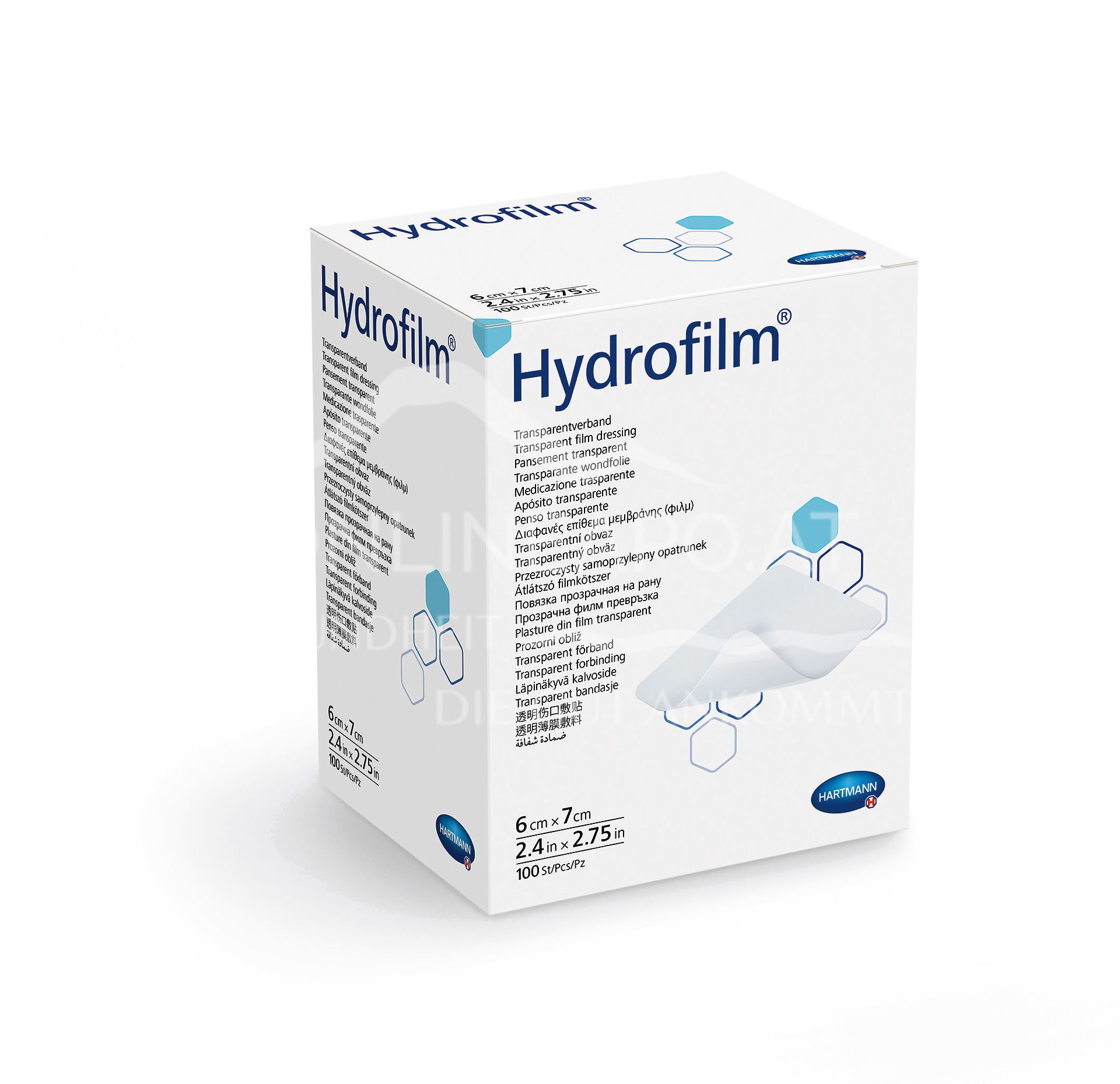 Hydrofilm® transparent bandage 6 x 7 cm