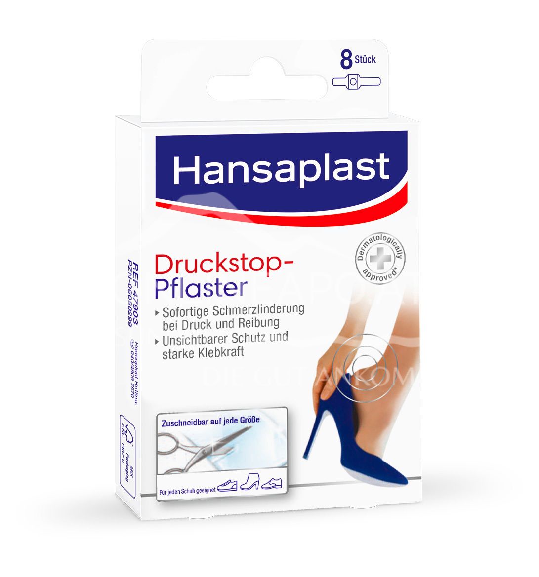 Hansaplast Druckstopp Transparentes Schutzpolster