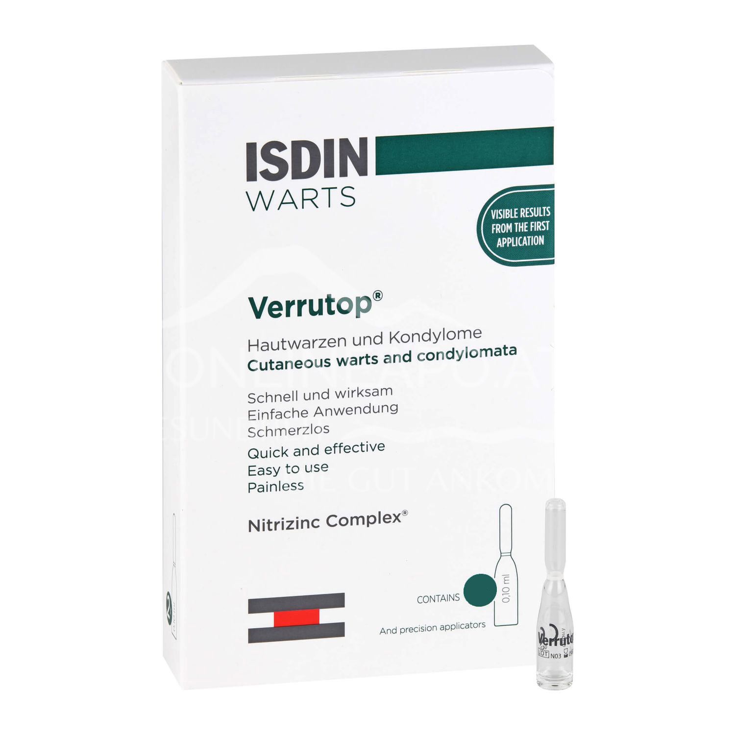 ISDIN® Warts Verrutop® Ampoules – skin warts and condylomas