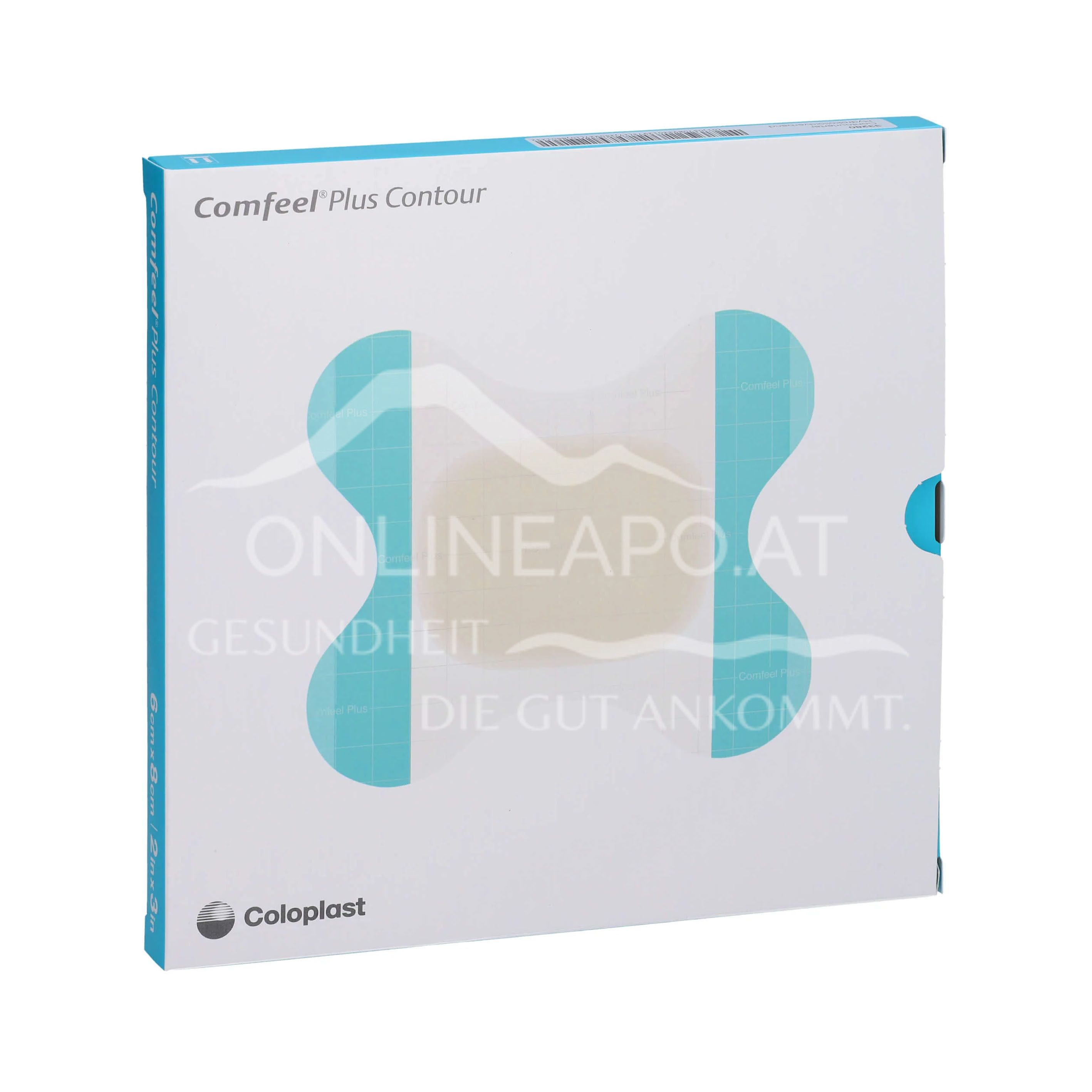 Coloplast Comfeel® Plus Contourierter Hydrokolloidverband steril, 6 x 8 cm