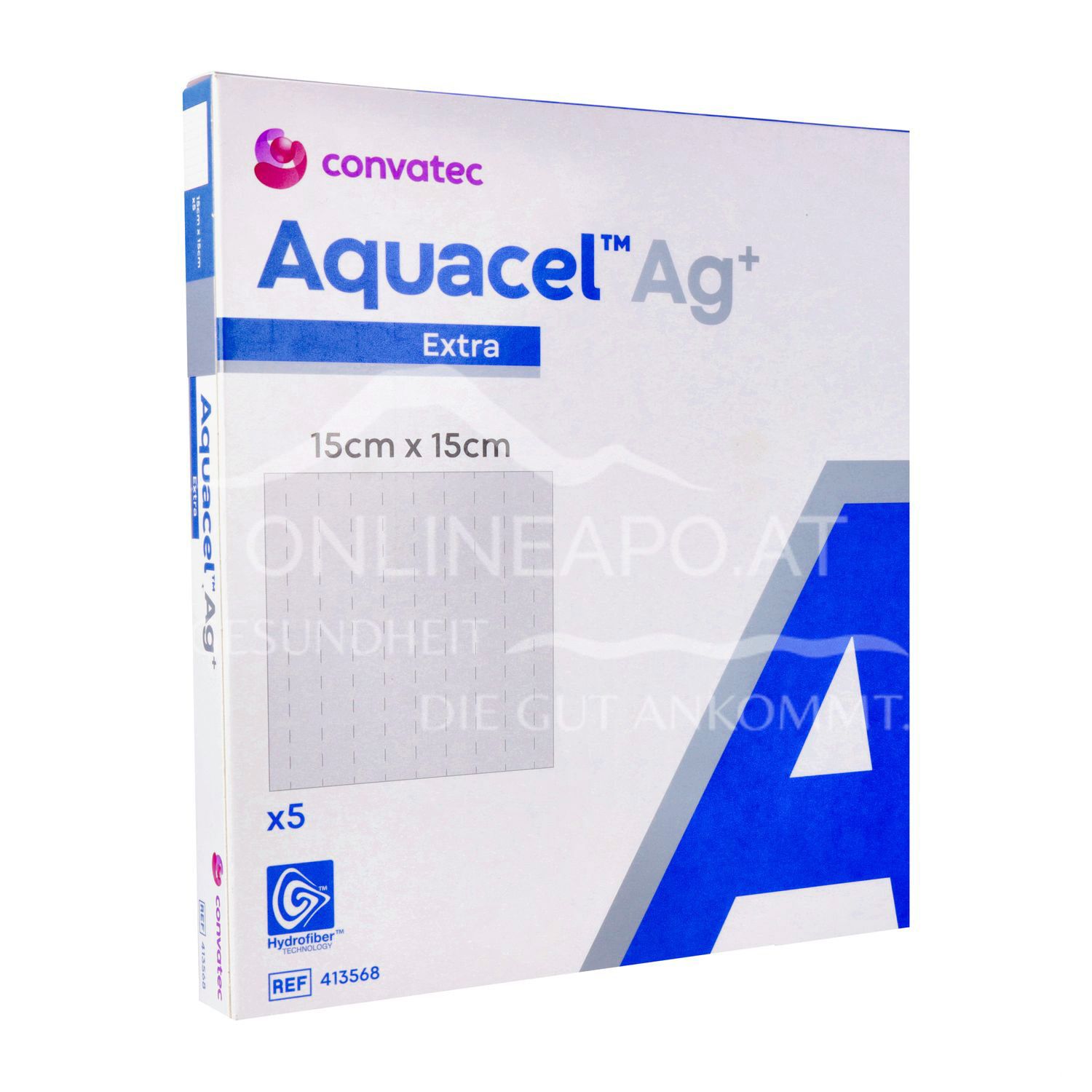 ConvaTec Aquacel® Ag+ Extra Wundauflage steril, 15 x 15 cm