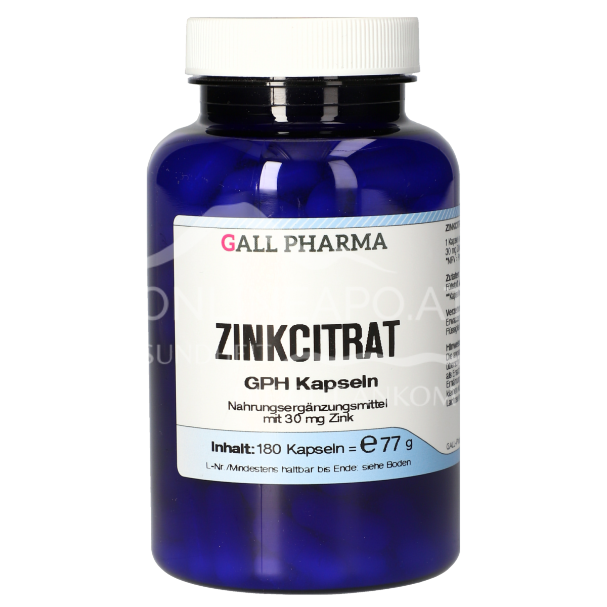 Gall Pharma Zinkcitrat Kapseln (30 mg Zink)