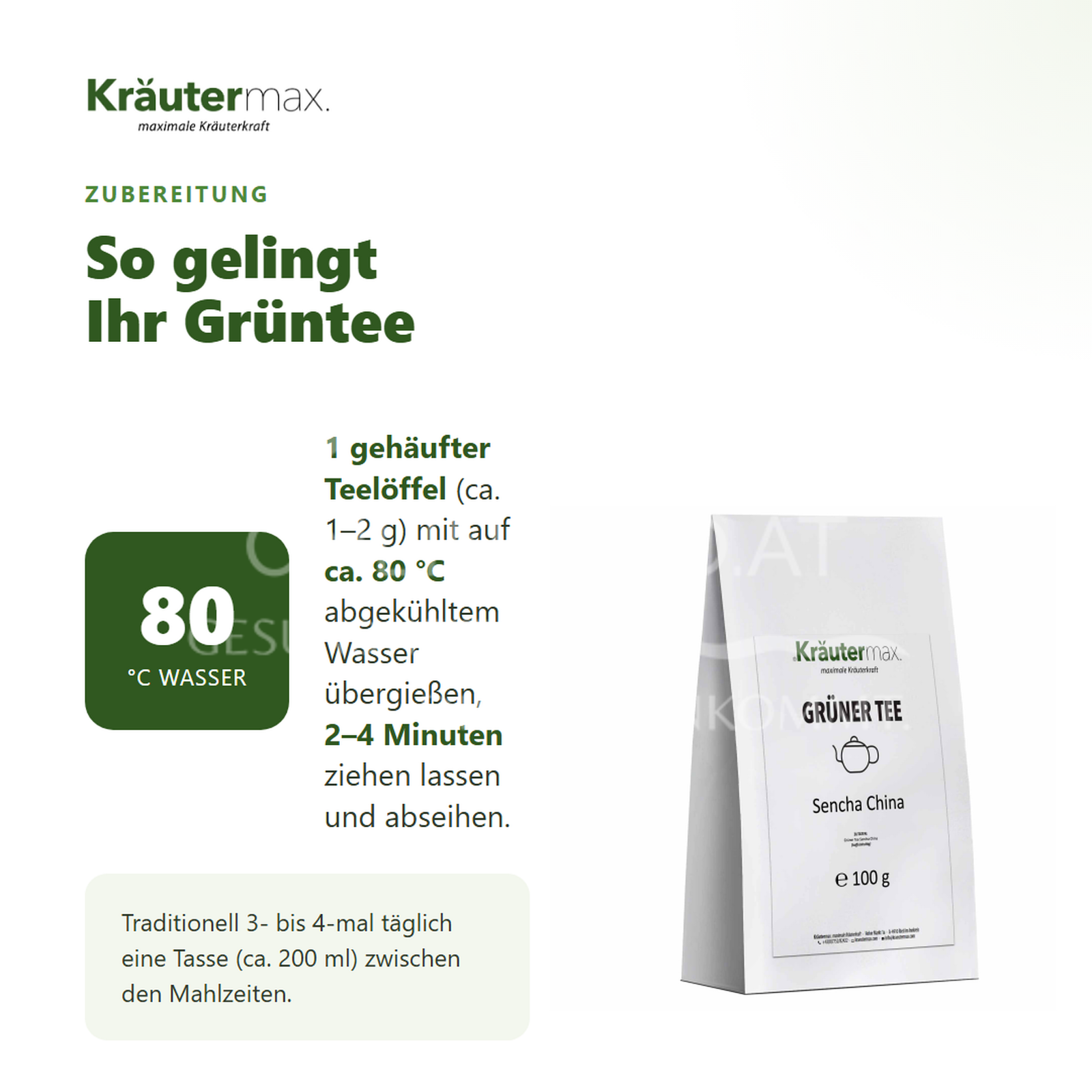 Kräutermax Grüner Tee Sencha