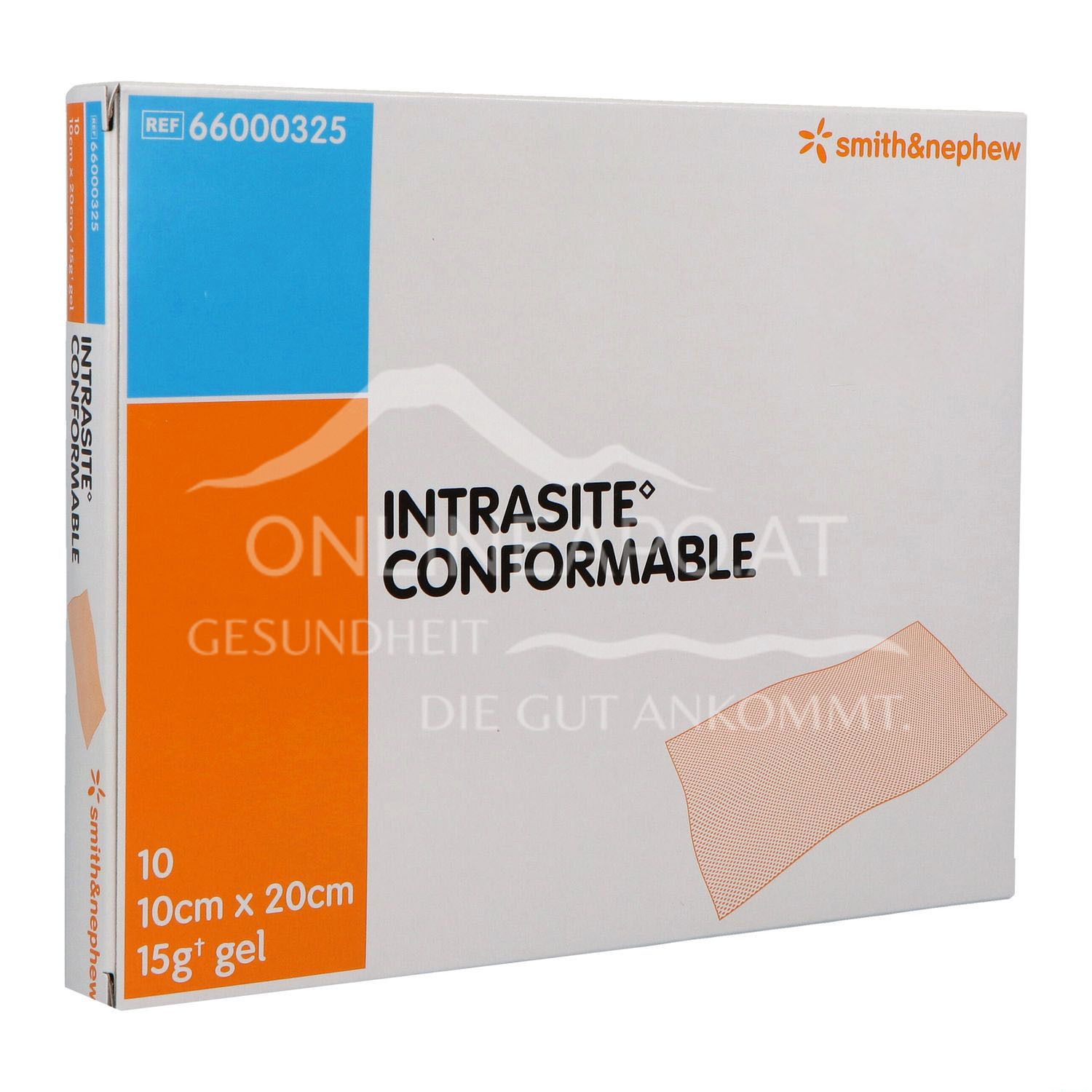 INTRASITE CONFORMABLE Hydrogel-Wundverband steril, 10 x 20 cm/15 g Gel