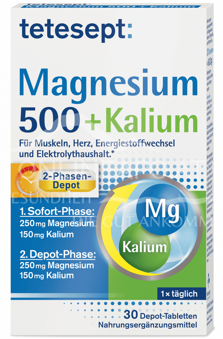 tetesept Magnesium 500 + Kalium Depot-Tabletten