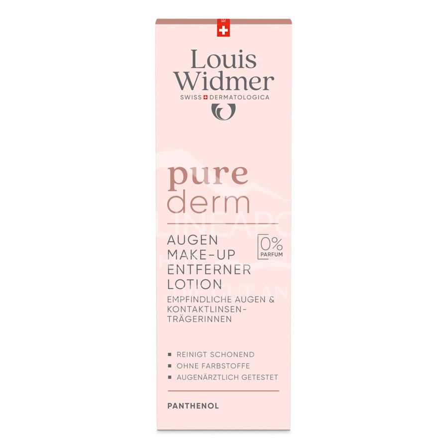 Louis Widmer purederm Augen Make-up Entferner Lotion - ohne Parfum