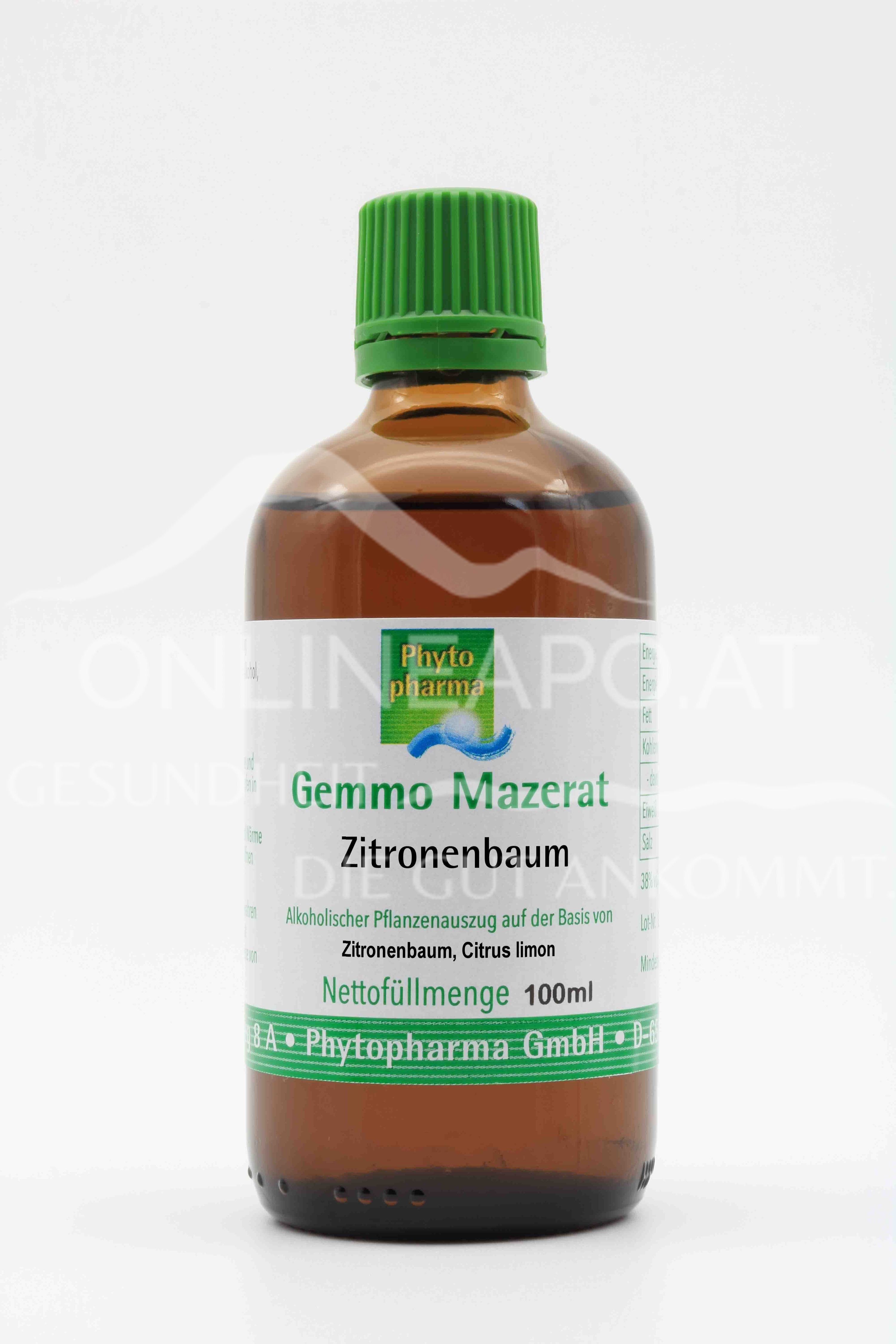 Phytopharma Gemmo Mazerat Zitronenbaum Tropfen