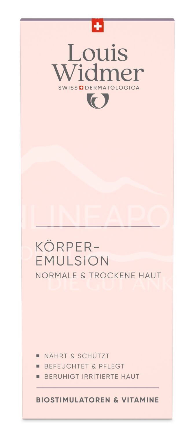 Louis Widmer Körperemulsion - leicht parfümiert