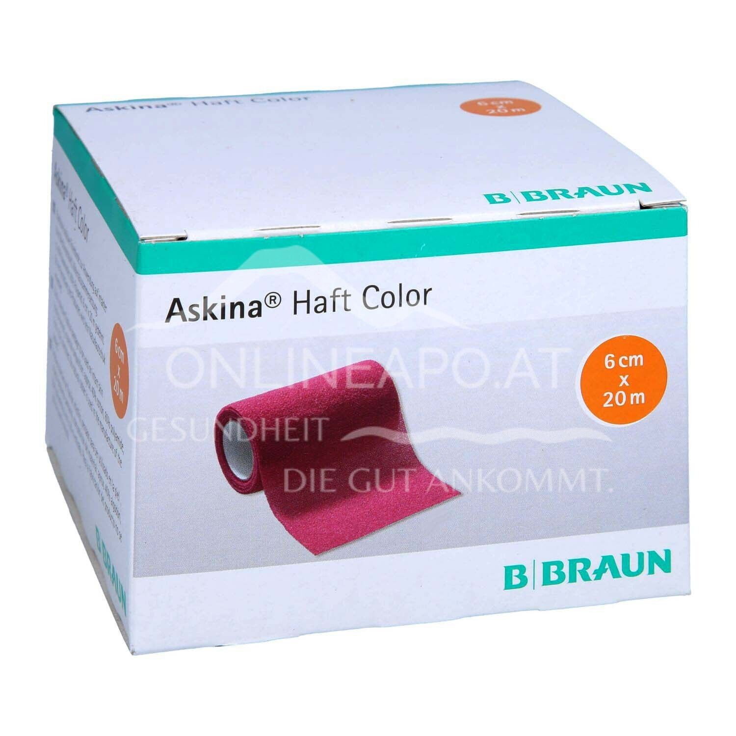 Askina® Haft Color Kohäsive Fixierbinde Pink, 6 cm x 20 m
