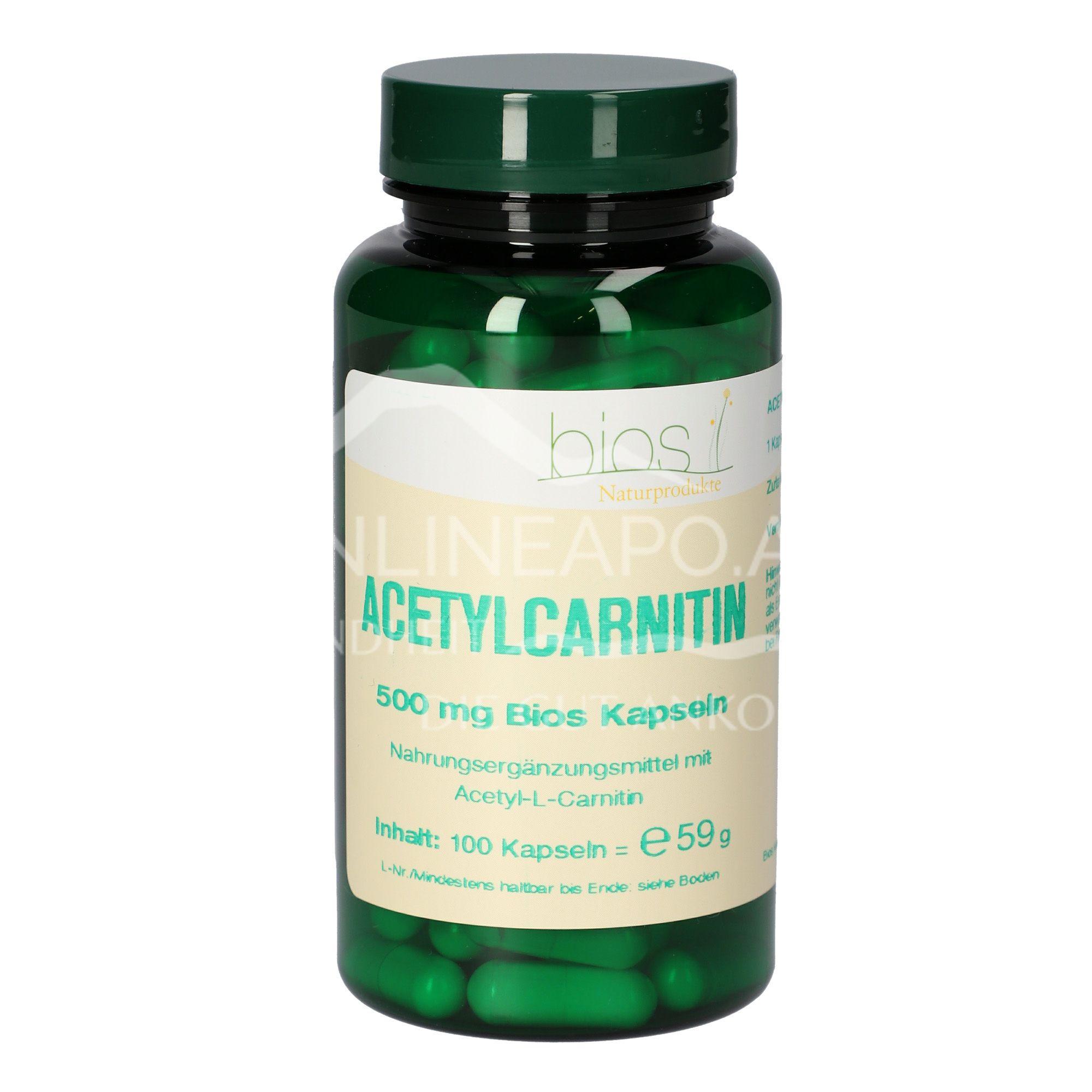 Bios Acetylcarnitin 500 mg Kapseln