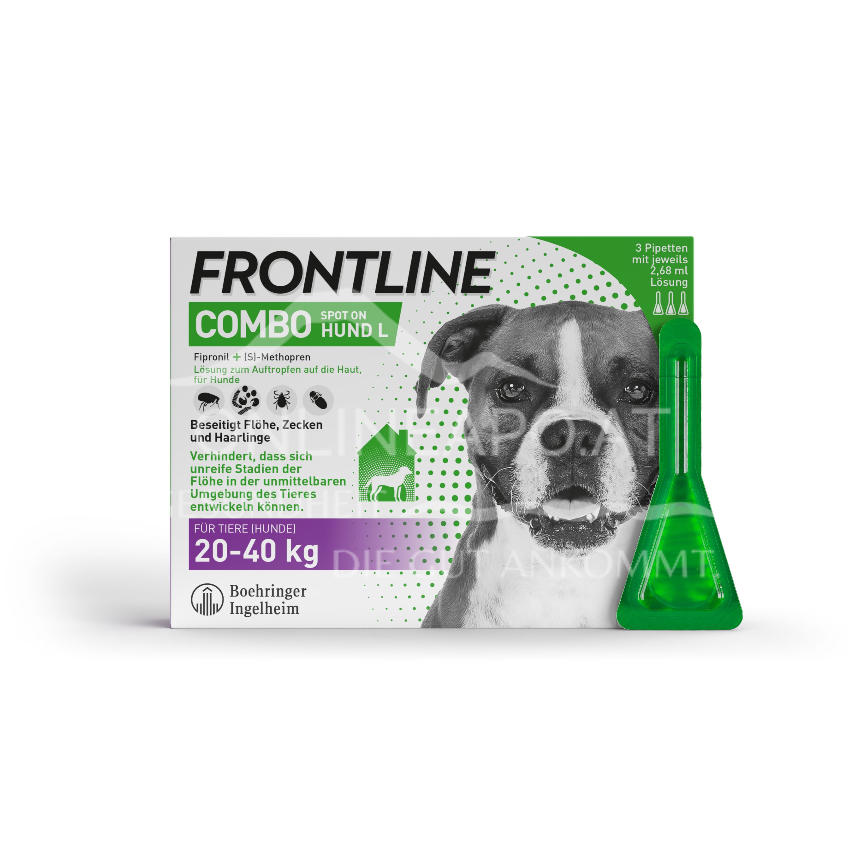 Frontline Combo Spot on Hund L Lösung zum Auftropfen auf die Haut 20 - 40 kg