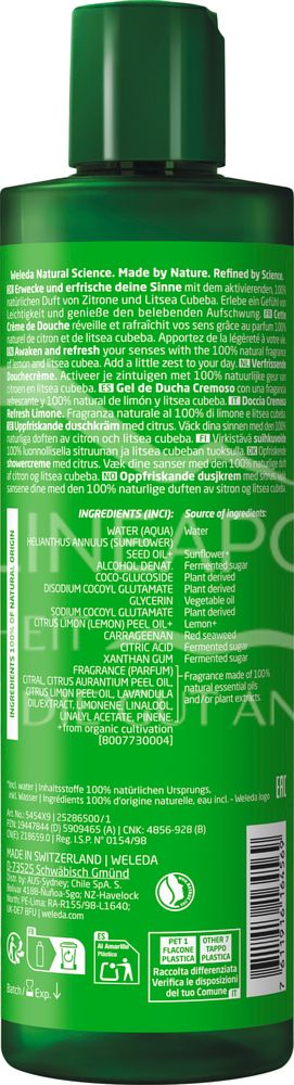 Weleda Refresh Shower Cream Citrus - Cremedusche
