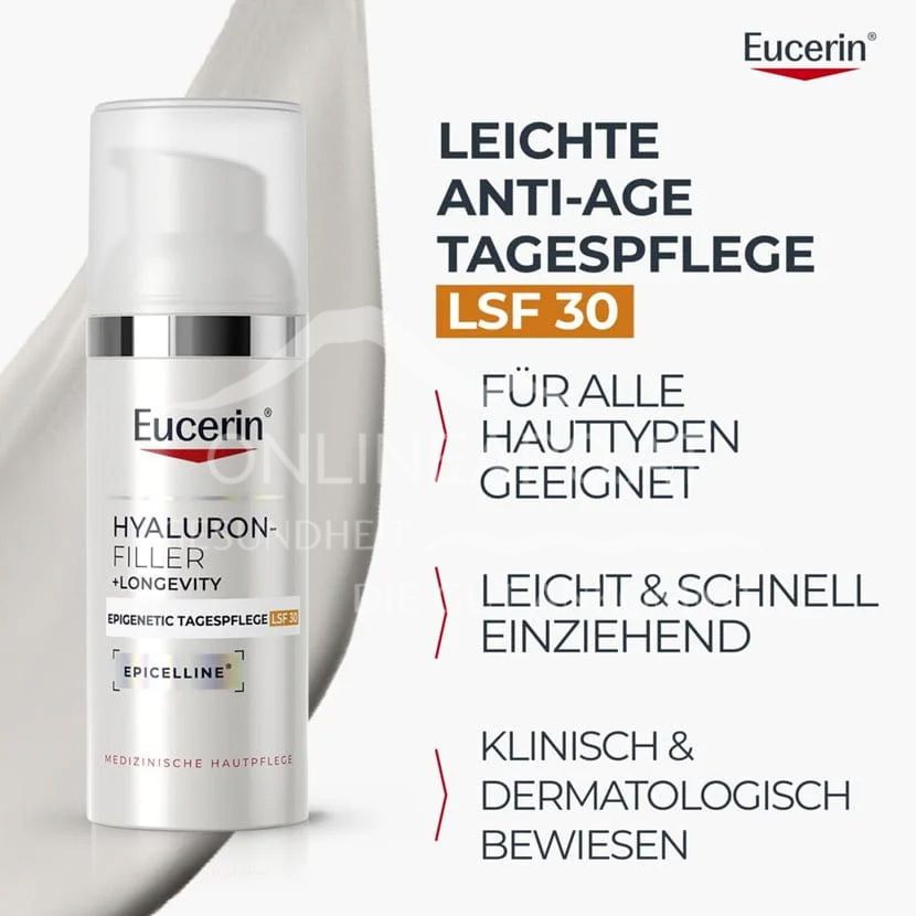 Eucerin Hyaluron-Filler + Longevity Epigenetic Tagespflege LSF 30