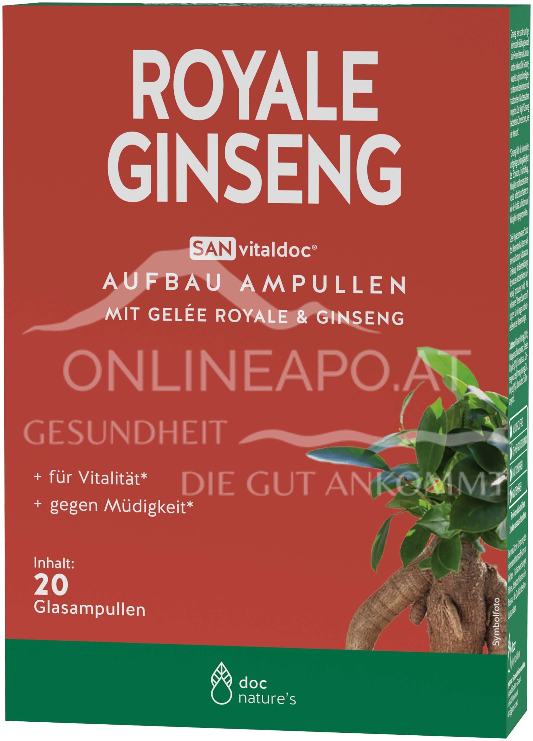 doc nature‘s ROYAL GINSENG Aufbau Ampullen, SANvitaldoc®