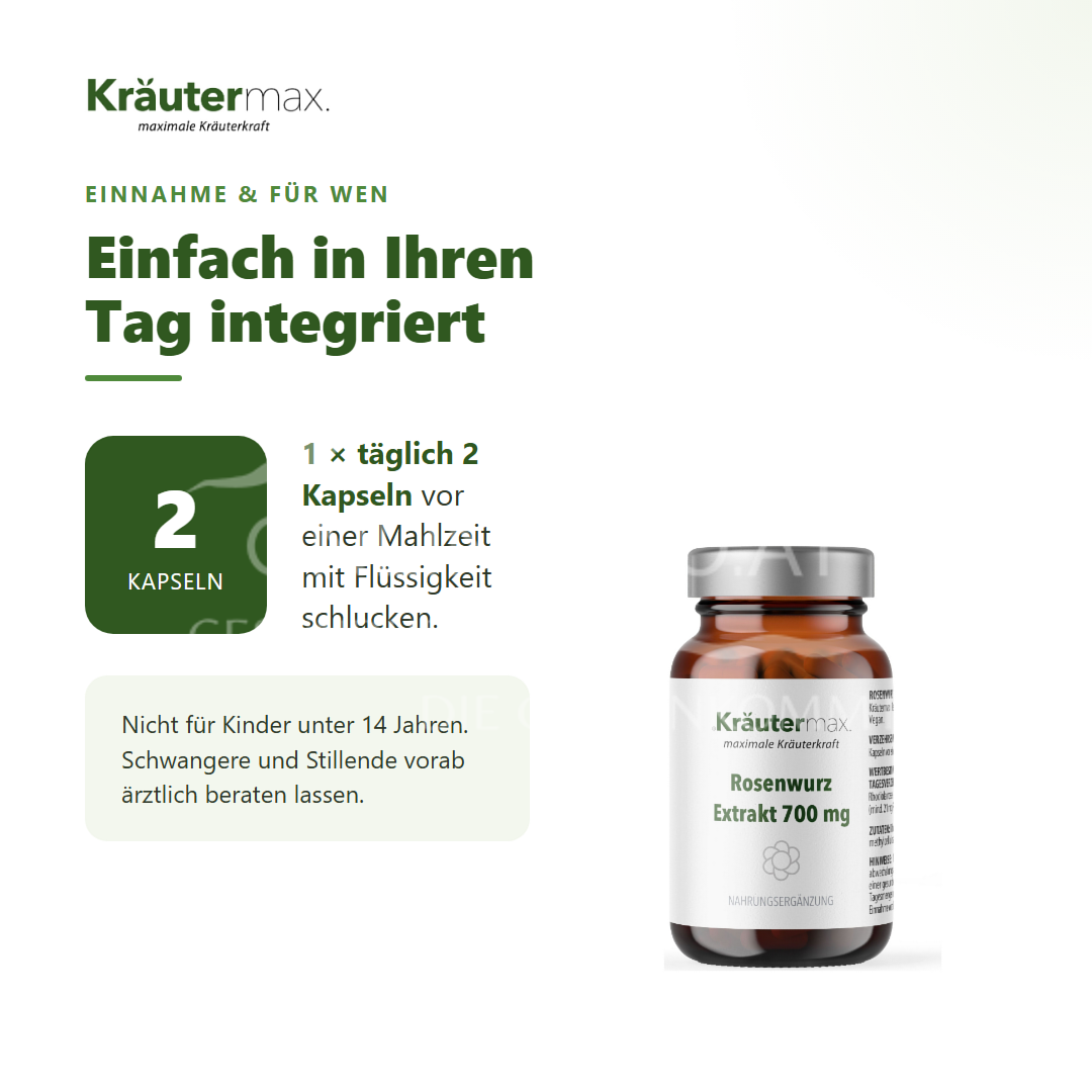 Kräutermax Rosenwurz Kapseln
