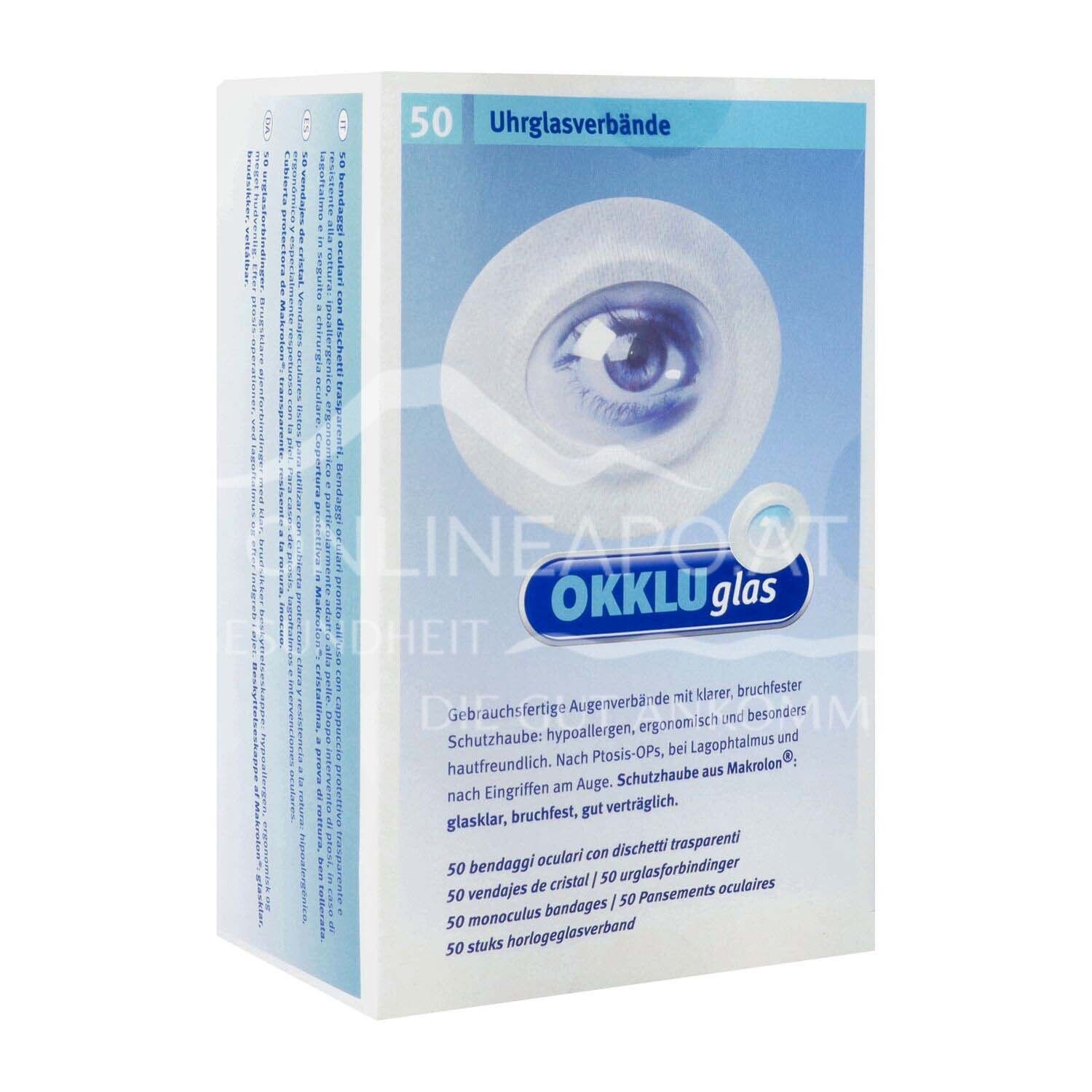 OKKLUglas® Uhrglasverband Selbstklebend 93 x 74 x 18 mm