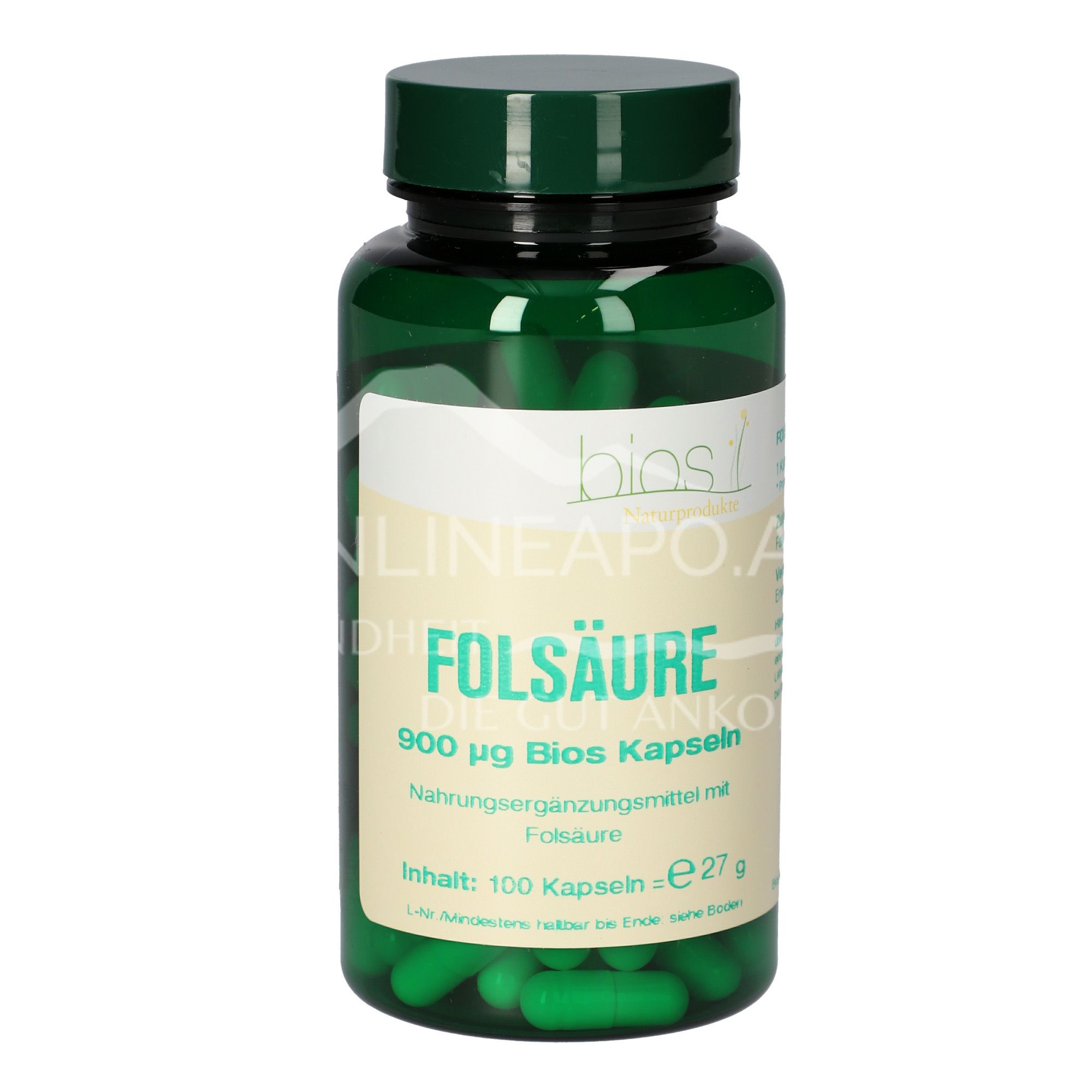 Bios Folsäure 900 mcg Kapseln