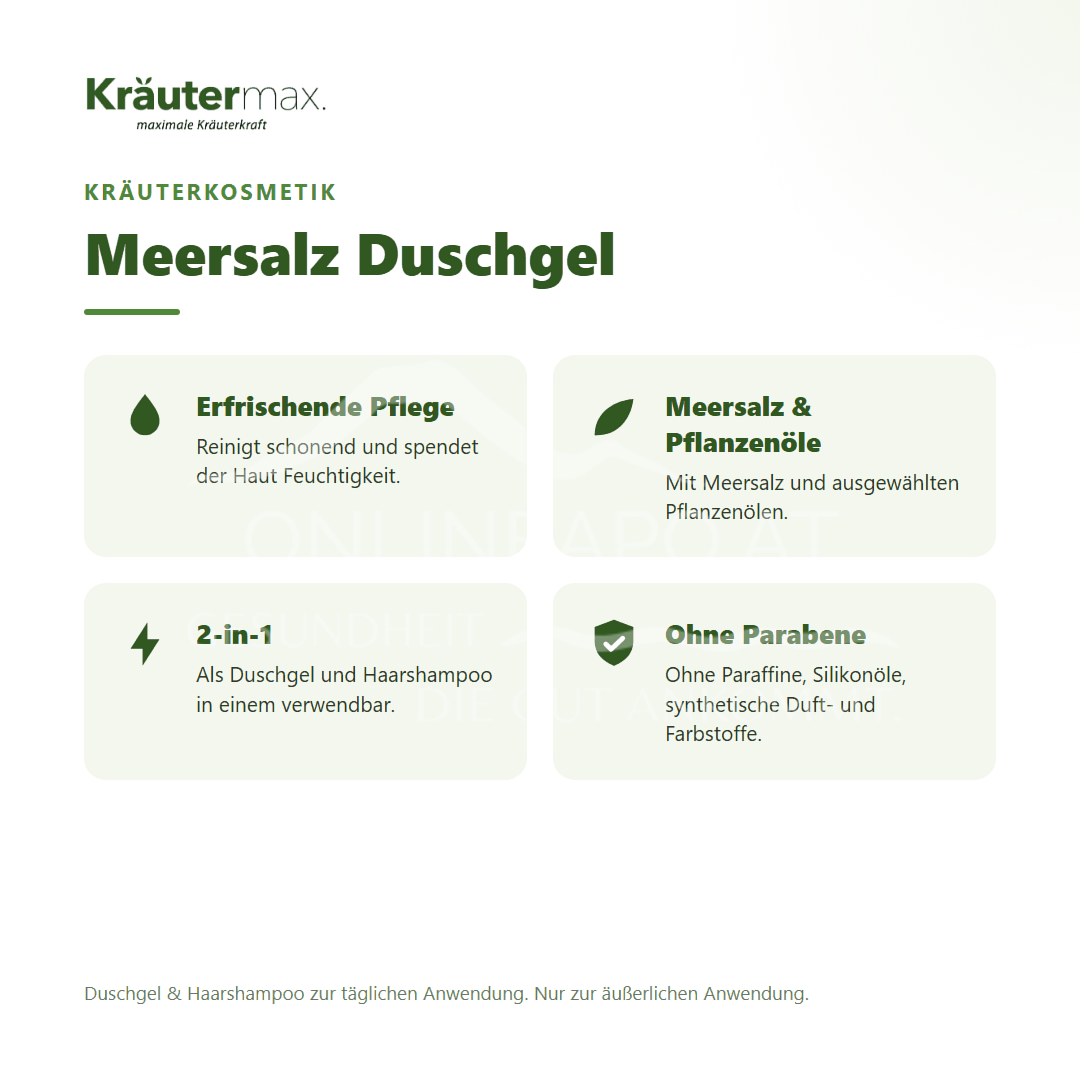 Kräutermax Meersalz Duschgel
