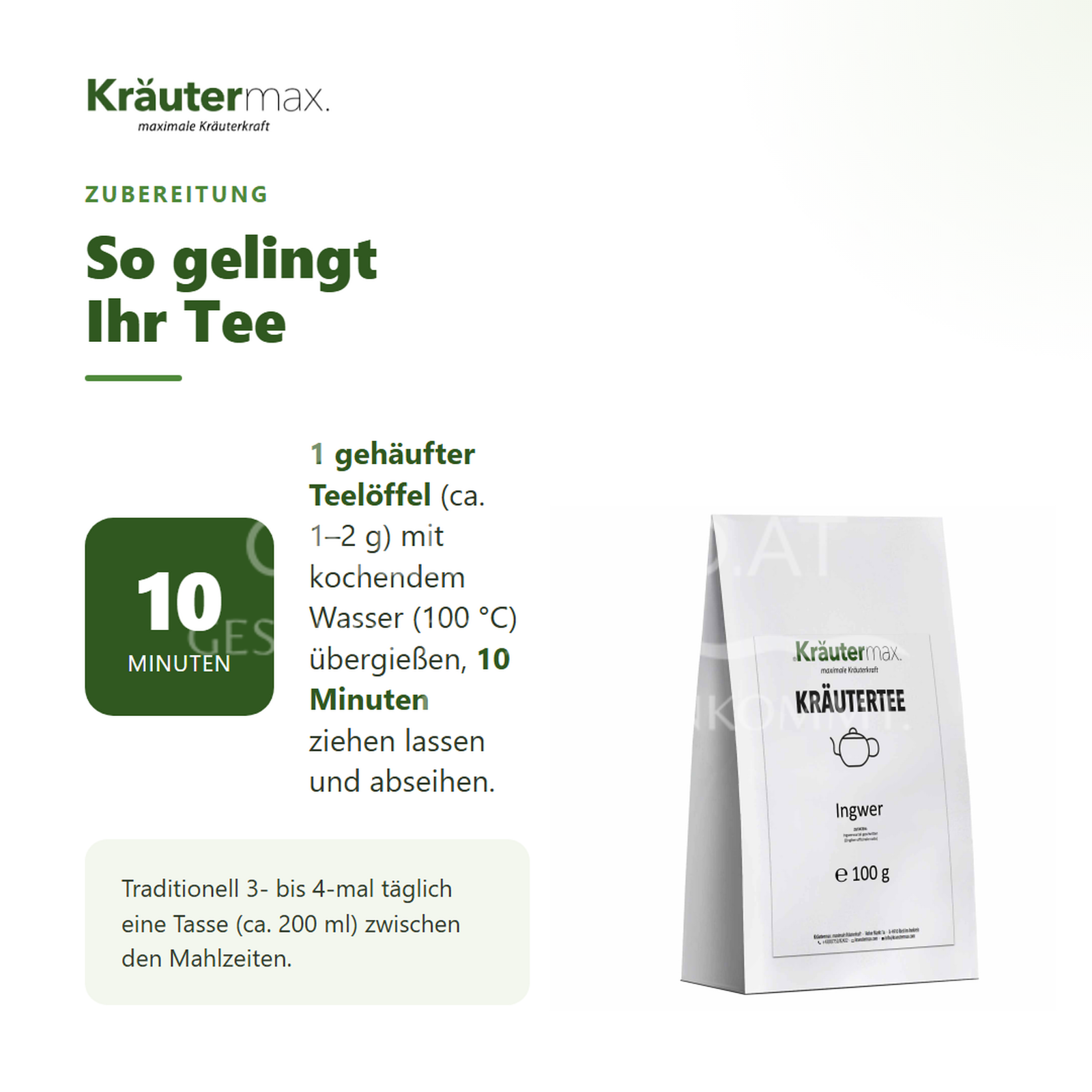 Kräutermax Ingwer Tee