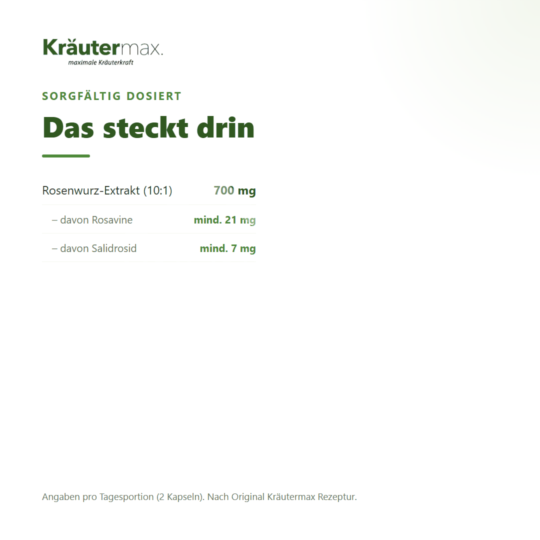 Kräutermax Rosenwurz Kapseln