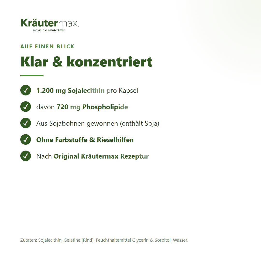 Kräutermax Lecithin Kapseln