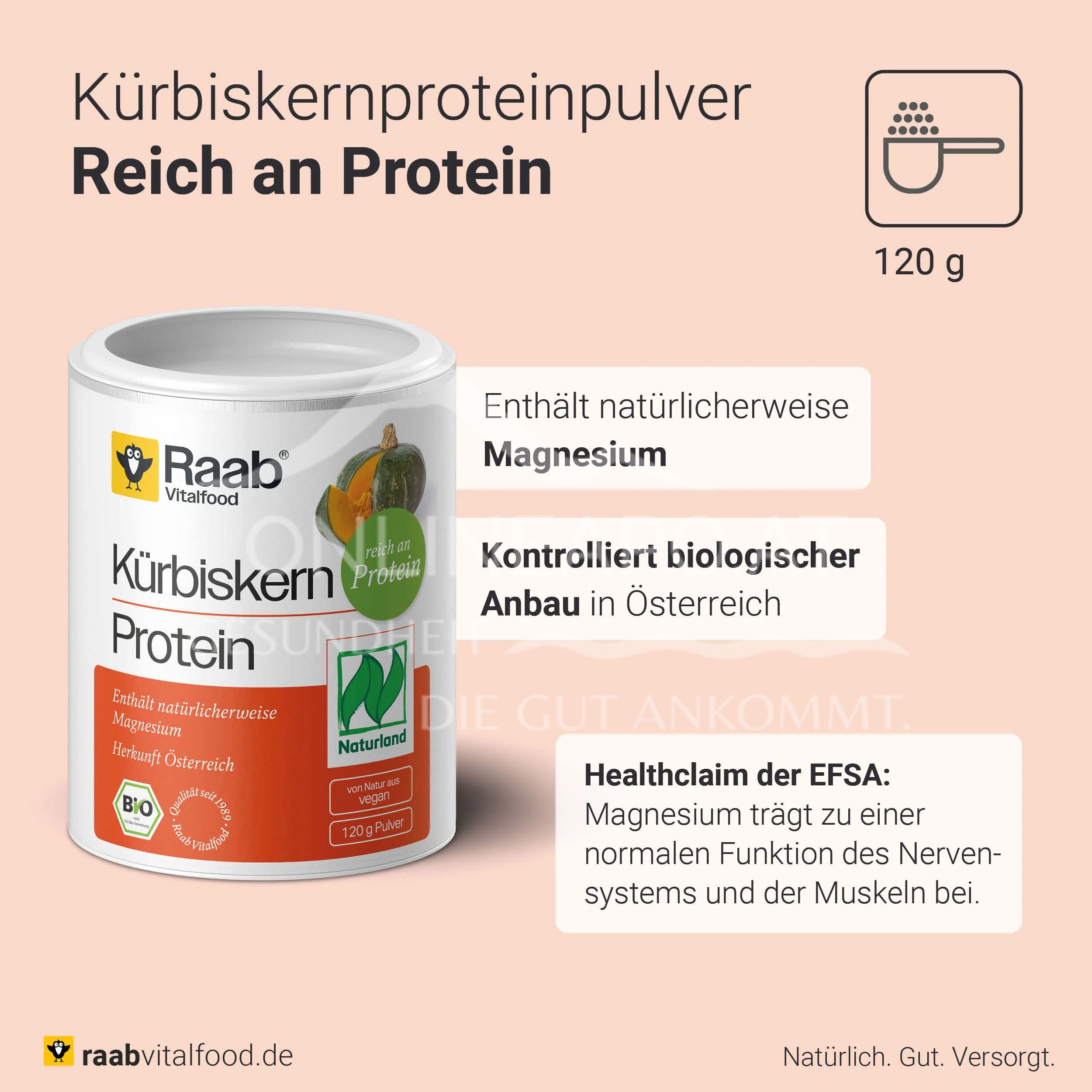 Raab® Vitalfood Naturland Organic Pumpkin Seed Protein Powder