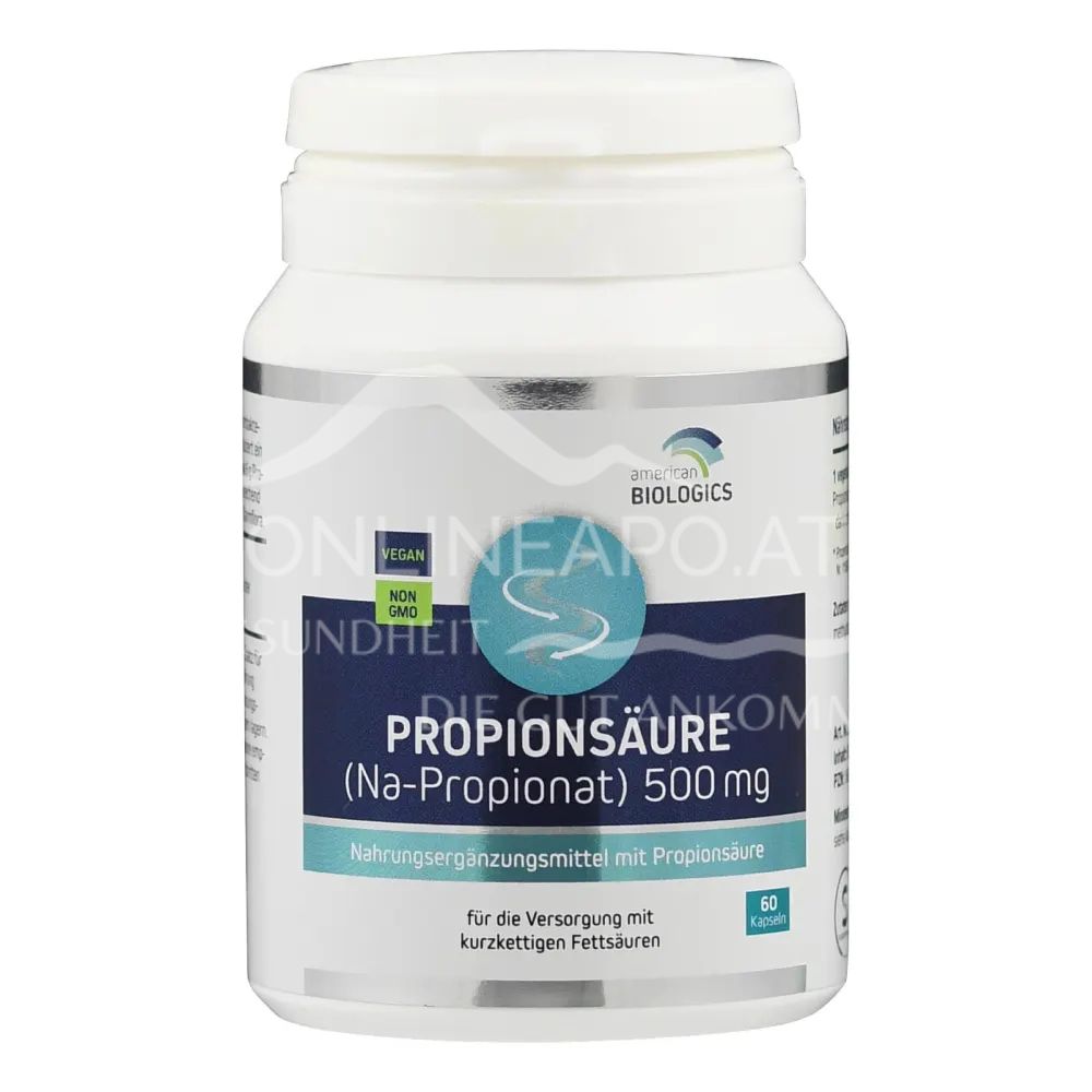 American Biologics Propionsäure (Na-Propionat) 500 mg Kapseln