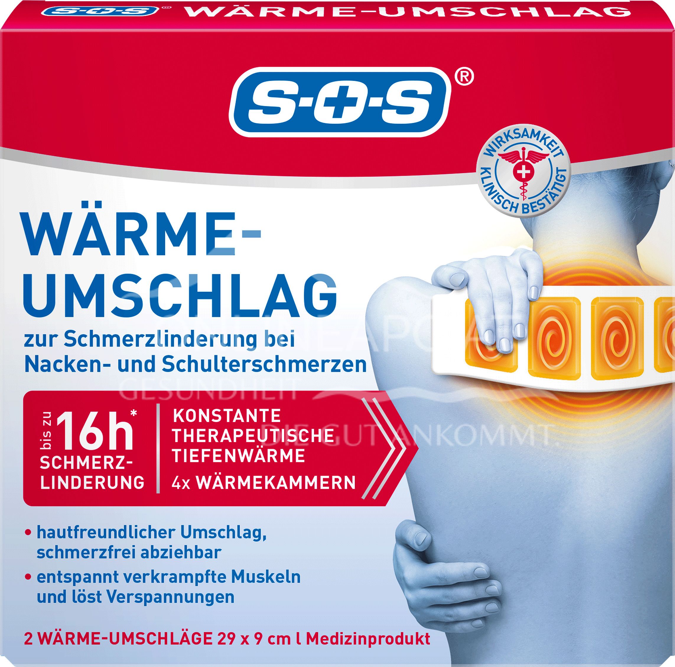 SOS® Wärme-Umschlag, 29 x 9 cm