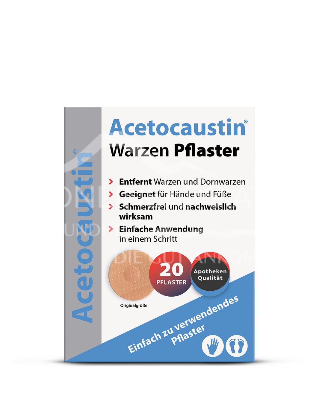 Acetocaustin® Warzen Pflaster für Warzen & Dornwarzen