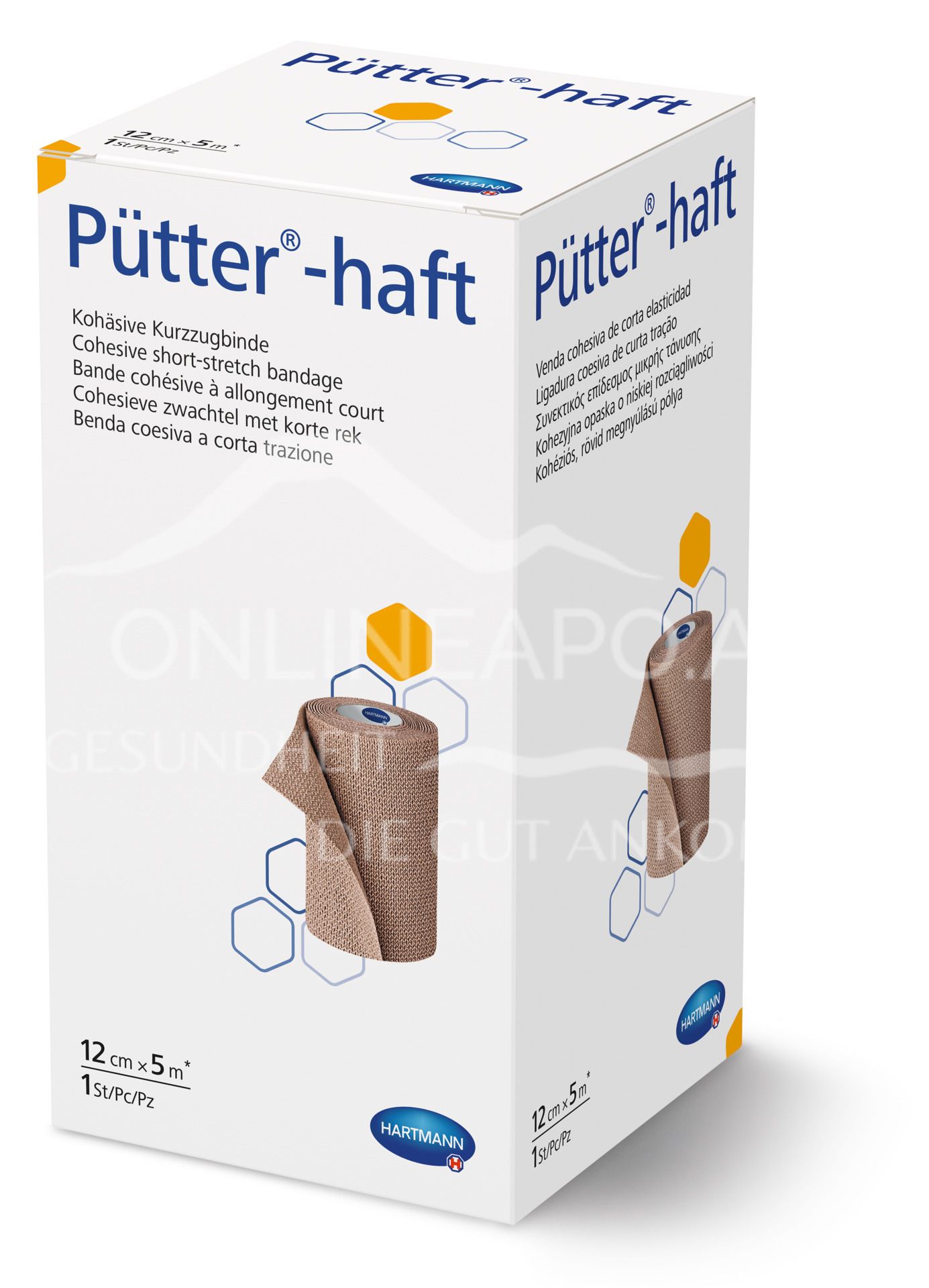 Pütter®-haft cohesive short-stretch bandage 12 cm x 5 m