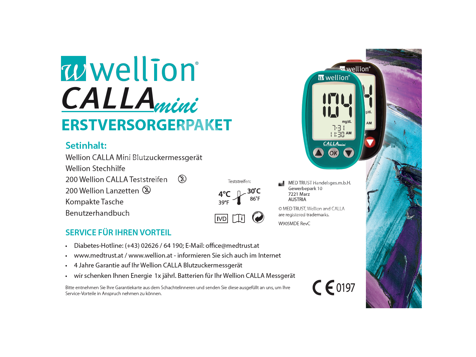 WELL905M Wellion CALLA Mini EVP mg/dl